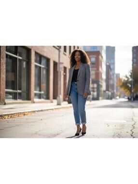 Adrienne Vittadini Women's Black Blazer Size Large